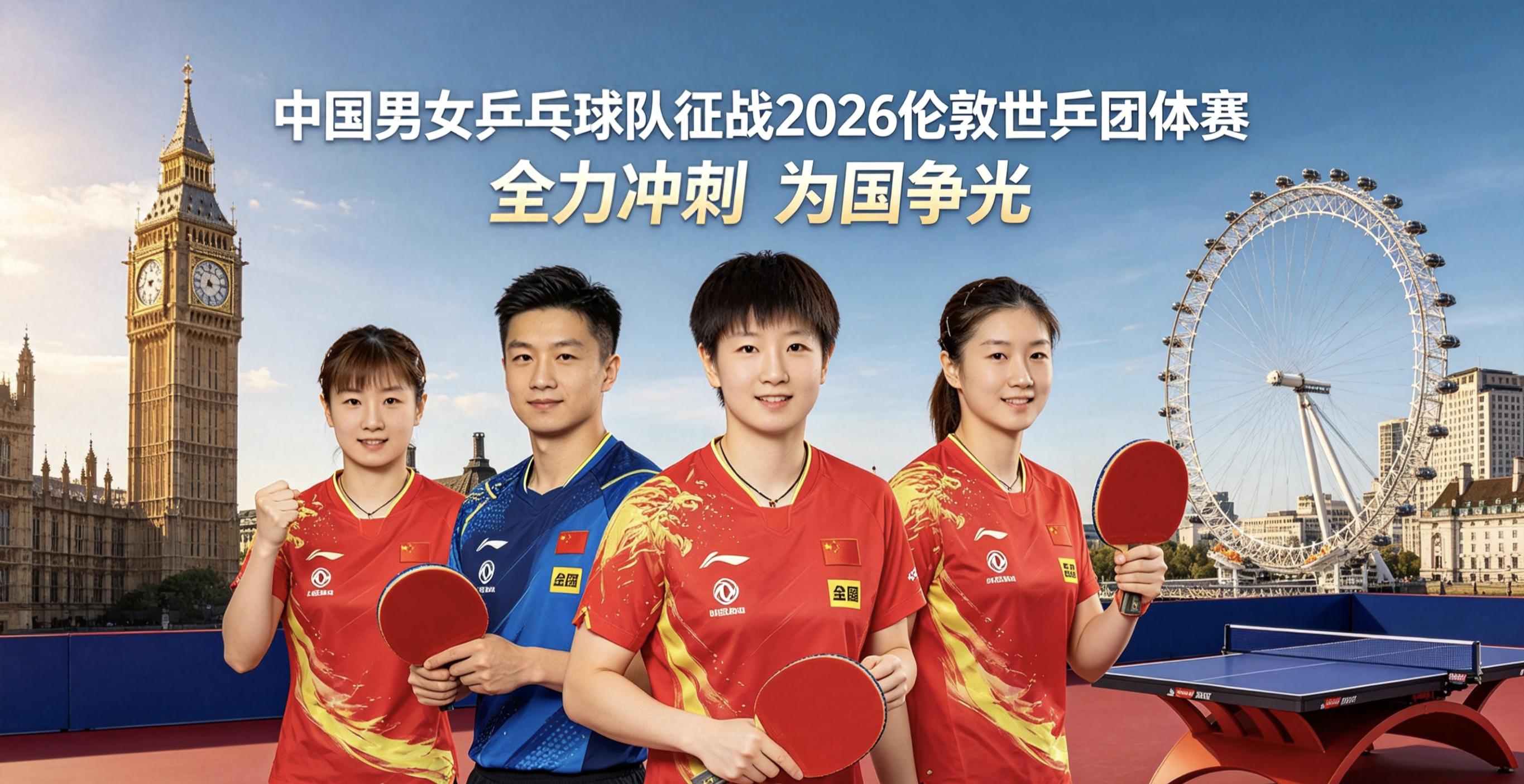 国乒公布伦敦世乒赛团体赛阵容 樊振东放弃参赛资格